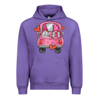 Tulip valentines day gnome truck Urban Hoodie - MaliasSmallBusiness