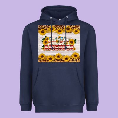 God Bless America Tumbler Heavyweight Hoodie Designed By Hra Design Shop