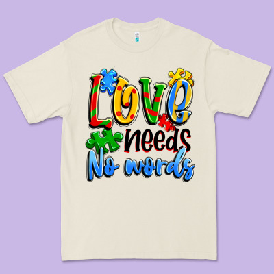 Love Needs No Words Premium Tee Designed By Artiststas