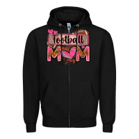 Black football mom with leopard Zipper Hoodie - Zillion Design Studio