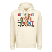 Sandshell his fight is my fight autism awareness Premium Hoodie - MaliasSmallBusiness