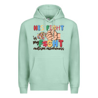 Seafoam his fight is my fight autism awareness Premium Hoodie - MaliasSmallBusiness