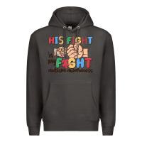Smoke his fight is my fight autism awareness Premium Hoodie - MaliasSmallBusiness