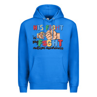 True Royal his fight is my fight autism awareness Premium Hoodie - MaliasSmallBusiness