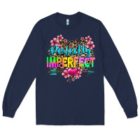 Navy perfectly imperfect Long Sleeve Tee - texasbilliewilder