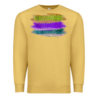 Antique Gold Green Purple Cyan Colored Triple Brush Strokes Premium Sweatshirt - Bettercallsaul