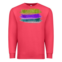 Cardinal Green Purple Cyan Colored Triple Brush Strokes Premium Sweatshirt - Bettercallsaul