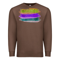 Chestnut Green Purple Cyan Colored Triple Brush Strokes Premium Sweatshirt - Bettercallsaul