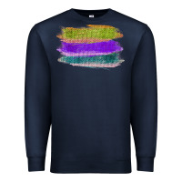 Navy Green Purple Cyan Colored Triple Brush Strokes Premium Sweatshirt - Bettercallsaul