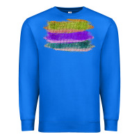 True Royal Green Purple Cyan Colored Triple Brush Strokes Premium Sweatshirt - Bettercallsaul