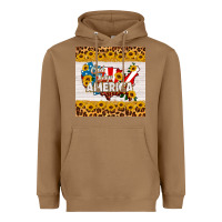 Toasted Coconut god bless america square coaster Heavyweight Hoodie - HRA Design Shop