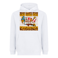 White god bless america square coaster Heavyweight Hoodie - HRA Design Shop
