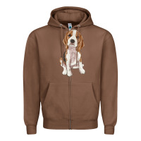 Chestnut beagle Zipper Hoodie - RanaPortraitStore