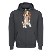 Smoke beagle Zipper Hoodie - RanaPortraitStore