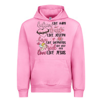 Fuchsia Pink christian valentines Urban Hoodie - MaliasSmallBusiness