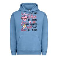 Pigment Pebble Blue christian valentines Urban Hoodie - MaliasSmallBusiness