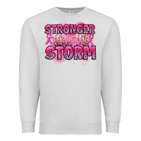 Dove Grey stronger than the storm Premium Sweatshirt - Artiststas