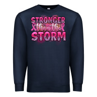 Navy stronger than the storm Premium Sweatshirt - Artiststas
