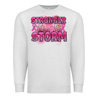 Oatmeal Heather stronger than the storm Premium Sweatshirt - Artiststas