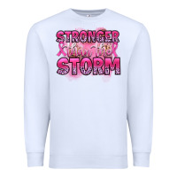 White stronger than the storm Premium Sweatshirt - Artiststas