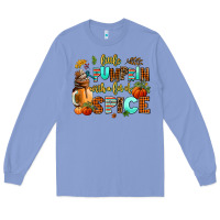 Colony Blue little pumpkin with a lot of spice Long Sleeve Tee - AdoDesignShop
