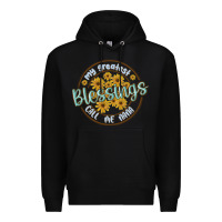 Black my greatest blessing call me nana Premium Hoodie - MaliasSmallBusiness