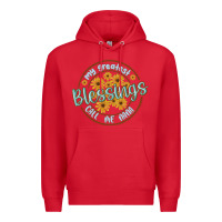 Red my greatest blessing call me nana Premium Hoodie - MaliasSmallBusiness