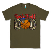 Army Green basketball dad Classic Tee - Zillion Design Studio