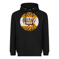 Black god bless america round coaster Heavyweight Hoodie - HRA Design Shop