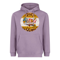 Lavender god bless america round coaster Heavyweight Hoodie - HRA Design Shop