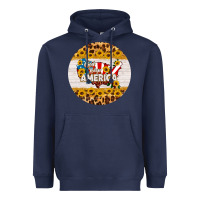 Navy god bless america round coaster Heavyweight Hoodie - HRA Design Shop