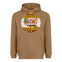 Toasted Coconut god bless america round coaster Heavyweight Hoodie - HRA Design Shop