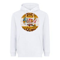White god bless america round coaster Heavyweight Hoodie - HRA Design Shop