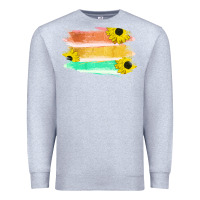 Heather Grey Colored Triple Sunflower Brush Strokes Premium Sweatshirt - Bettercallsaul