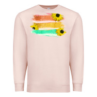 Pale Pink Colored Triple Sunflower Brush Strokes Premium Sweatshirt - Bettercallsaul