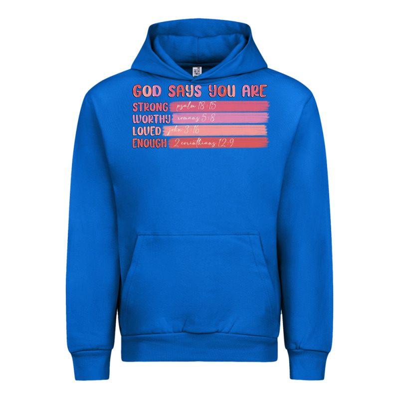God Says You Are Urban Hoodie by MaliasSmallBusiness | Teevron