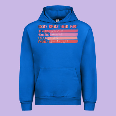 God Says You Are Urban Hoodie Designed By Maliassmallbusiness