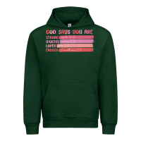 Forest Green god says you are Urban Hoodie - MaliasSmallBusiness