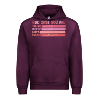 Mauve Wine god says you are Urban Hoodie - MaliasSmallBusiness