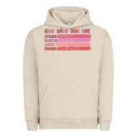Pigment French Oak god says you are Urban Hoodie - MaliasSmallBusiness