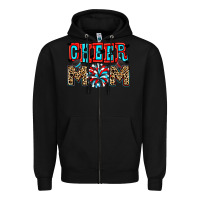 Black Cheer mom Zipper Hoodie - Zillion Design Studio