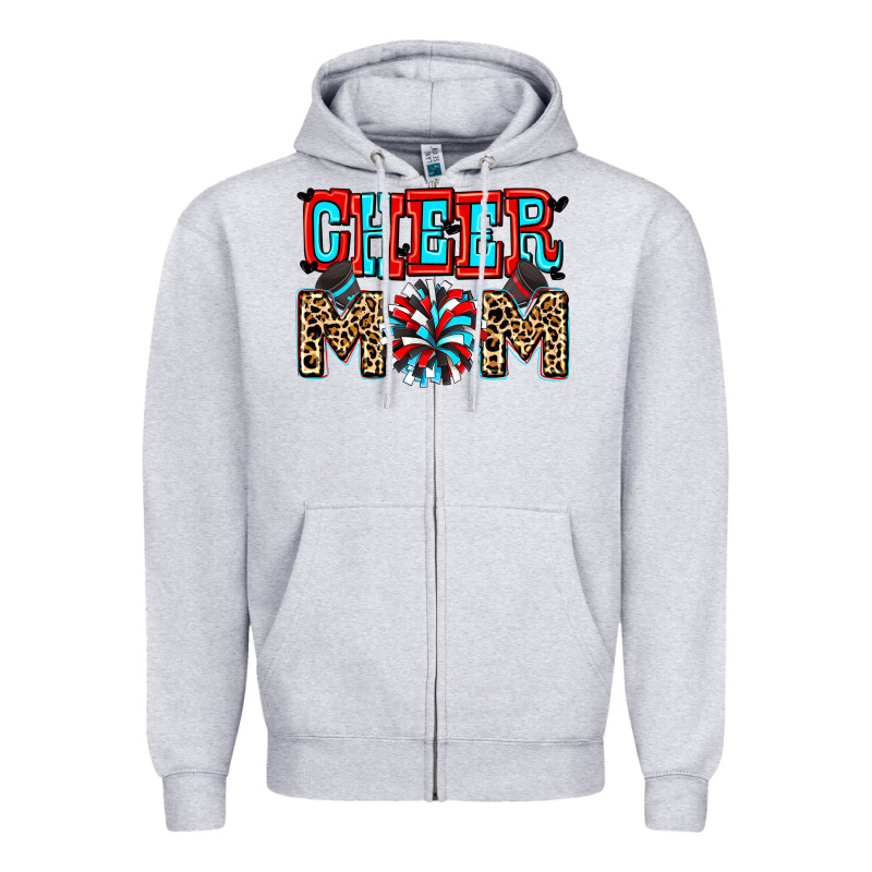 Cheer Mom Zipper Hoodie by Zillion Design Studio | Teevron