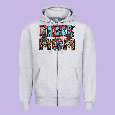 Cheer Mom Zipper Hoodie Designed By Zillion Design Studio