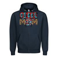 Navy Cheer mom Zipper Hoodie - Zillion Design Studio