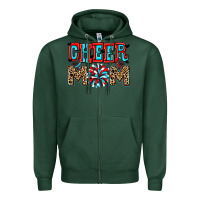 Sports Green Cheer mom Zipper Hoodie - Zillion Design Studio