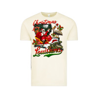 Vintage Arctic louisiana christmas with  afro santa Vintage Tee - BarkalooDesign