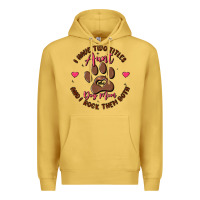 Antique Gold i have two titles aunt and dog mom Premium Hoodie - MaliasSmallBusiness