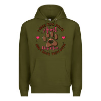 Army Green i have two titles aunt and dog mom Premium Hoodie - MaliasSmallBusiness
