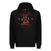 Black i have two titles aunt and dog mom Premium Hoodie - MaliasSmallBusiness