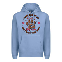 Colony Blue i have two titles aunt and dog mom Premium Hoodie - MaliasSmallBusiness